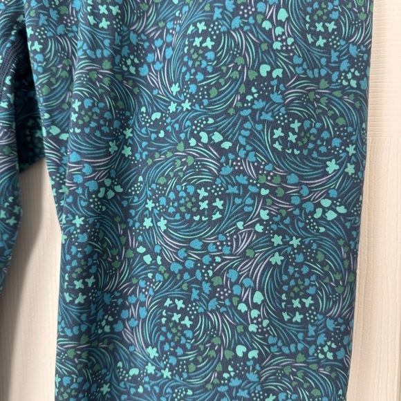 NWT Zyia Teal Patterned Leggings - Picture 2 of 8